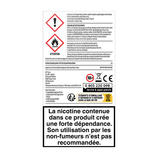 Vuse Pro ONE Box Fruits Rouges Intense - Image 3