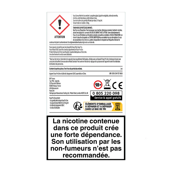 Vuse Pro ONE Box Menthe Ice - Image 3