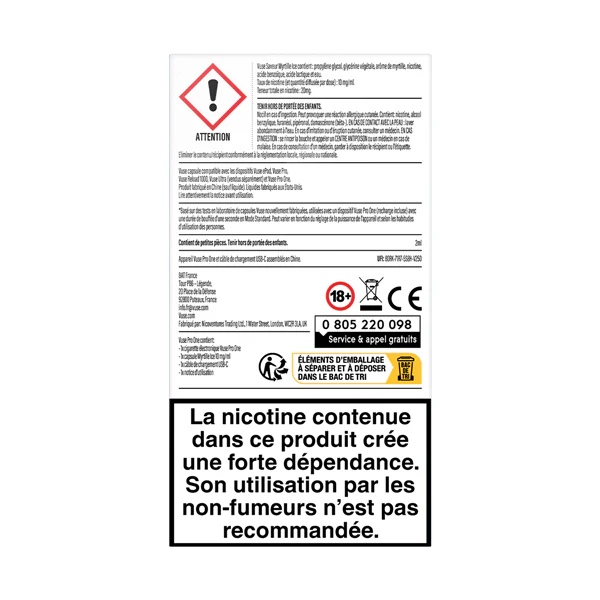 Vuse Pro ONE Box Myrtille Ice - Image 3